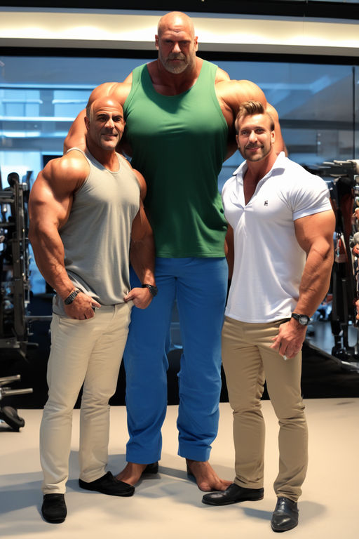 Giant tall bodybuilder - Playground