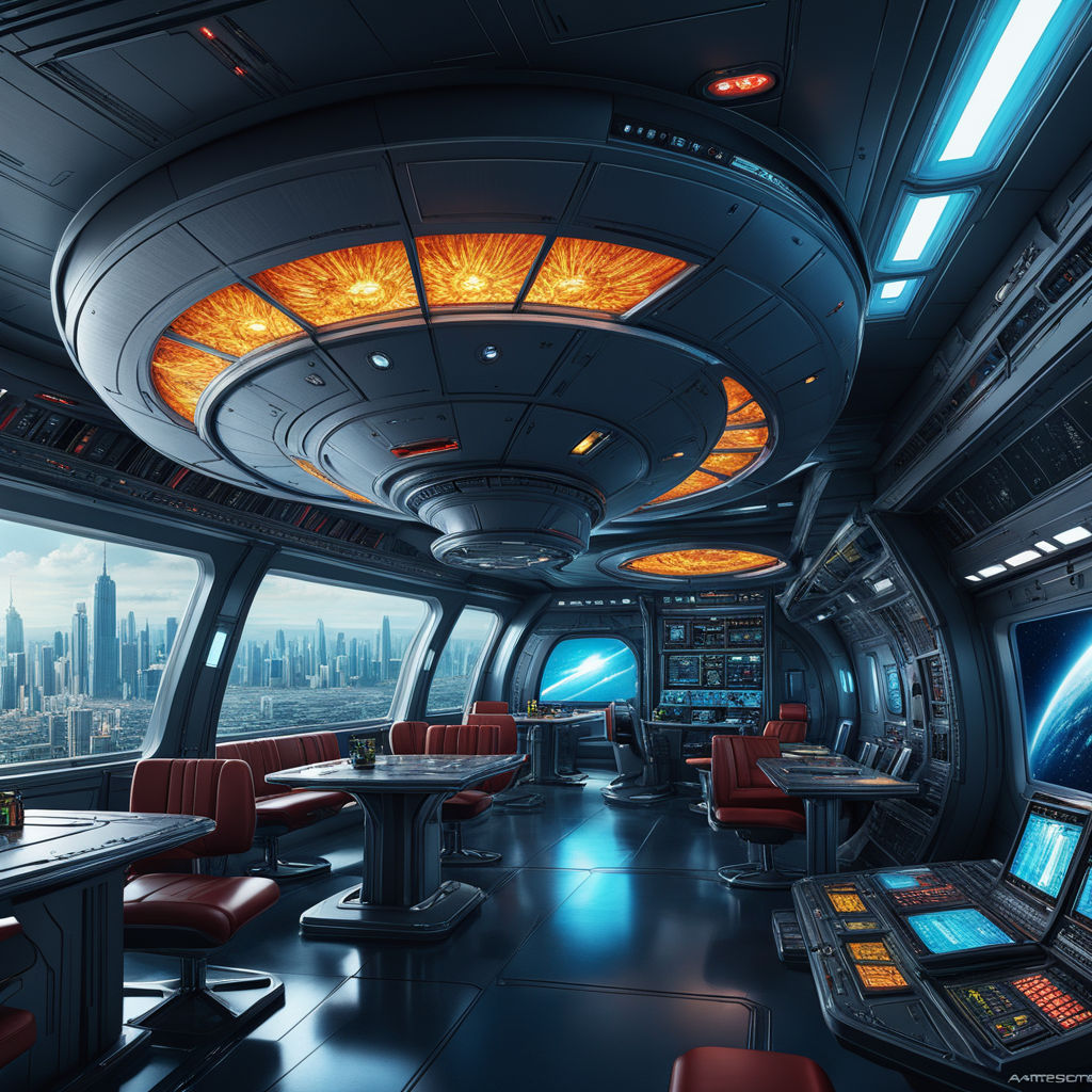 spaceship bridge concept art