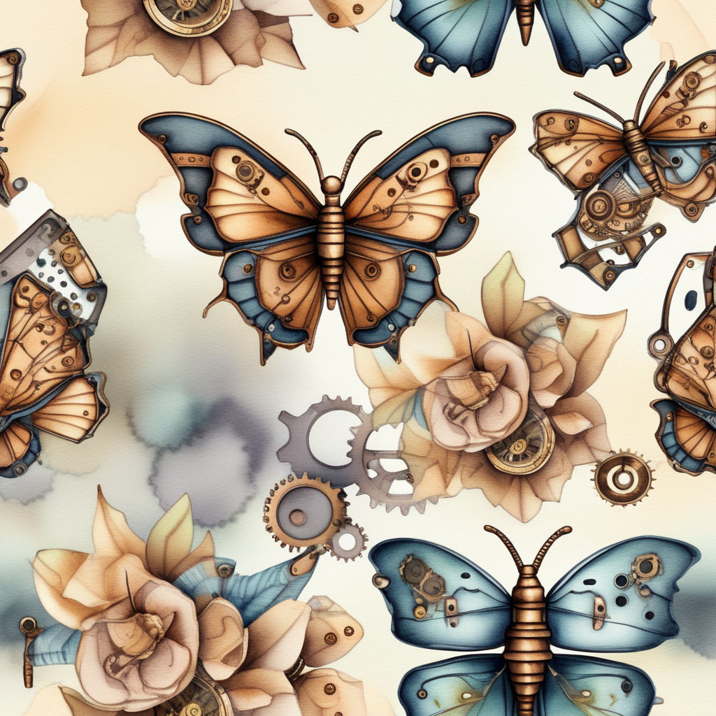 Steampunk Butterfly Tattoo Stock Illustration  Download Image Now  Animal  Markings Butterfly  Insect Computer Graphic  iStock