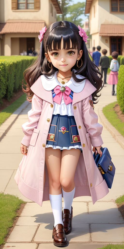 Cute Anime Girl (Original) Render by nightsteptrap123 on DeviantArt