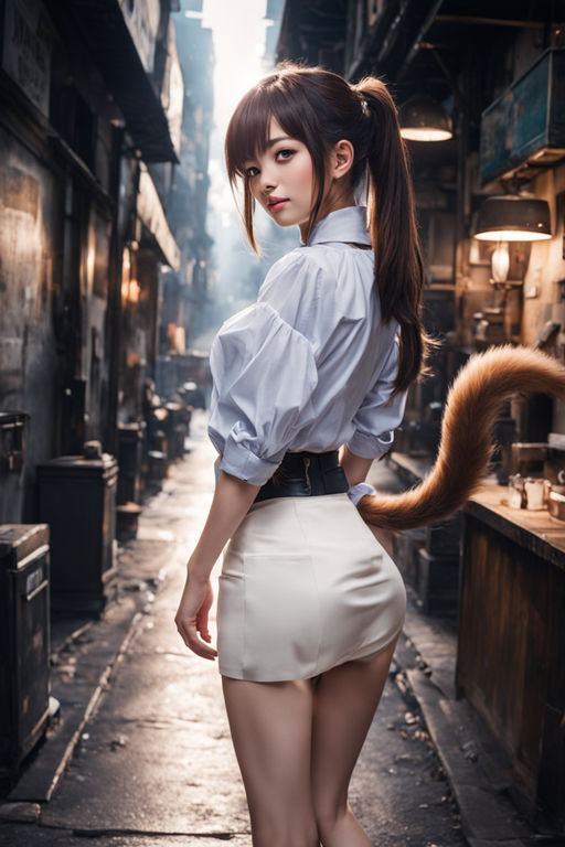 sensual cute cat girl - Playground