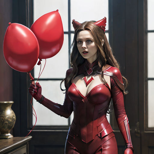 scarlet witch in latex - Playground