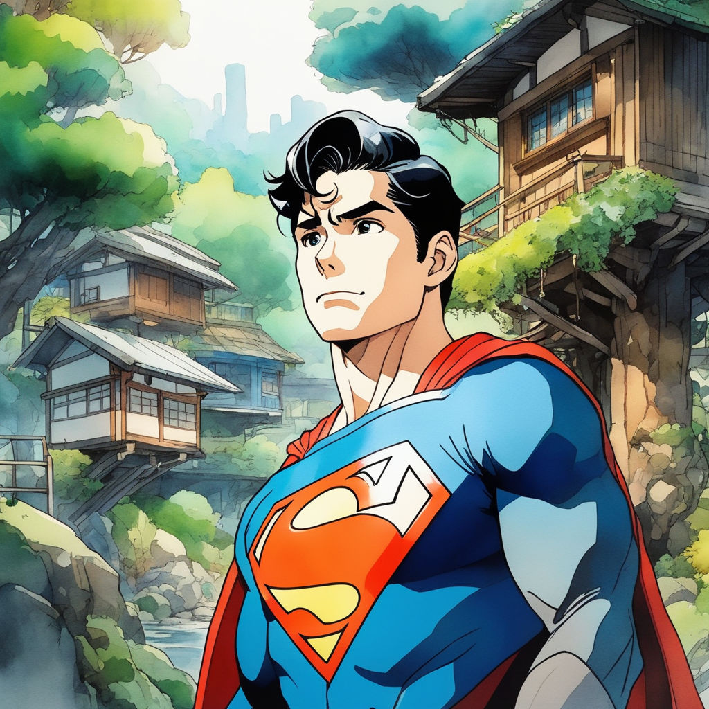 ArtStation - Fan art my adventures with superman