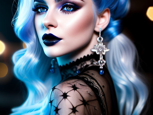 sheer blue lipstick