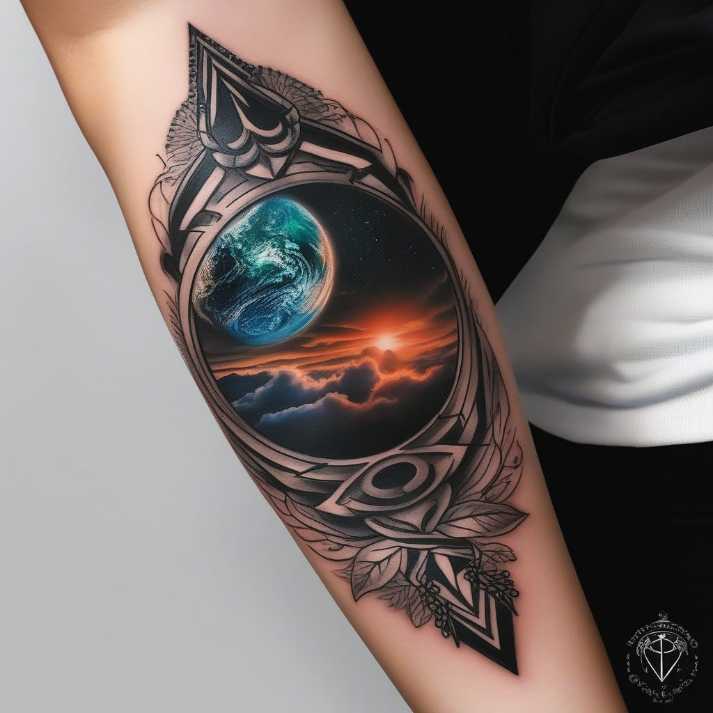 Abstract Tattoos - Modern, Colorful, Artistic Tattoo by Adal