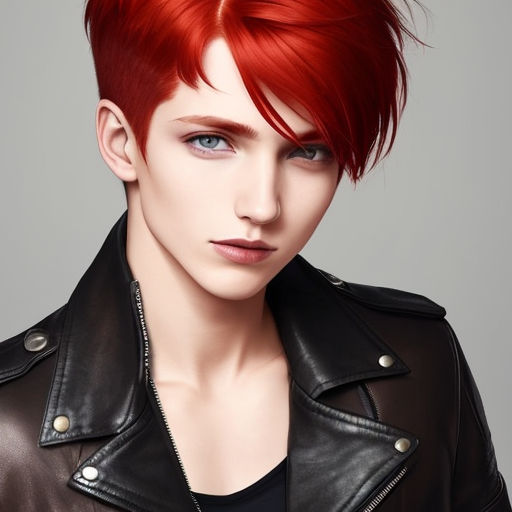 dark red hair men