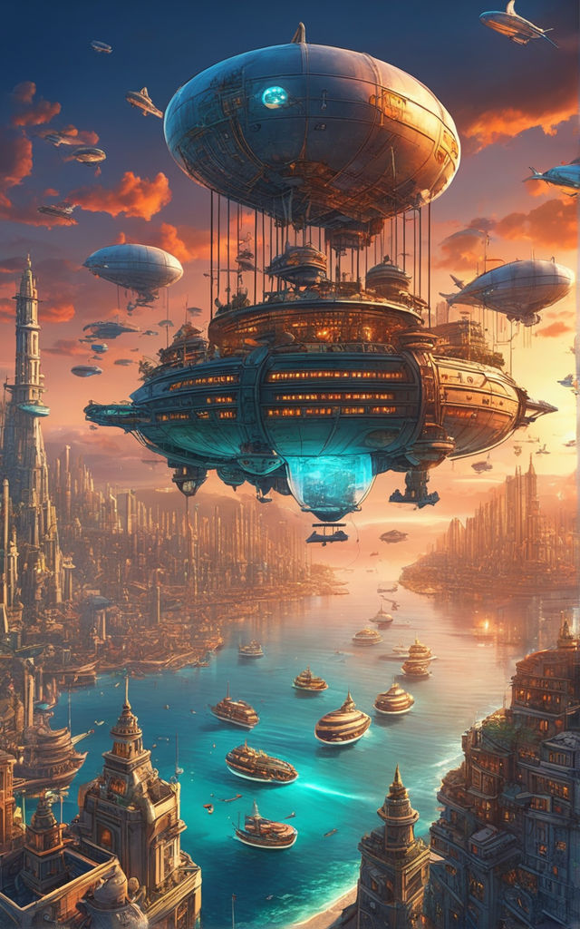 floating city fantasy