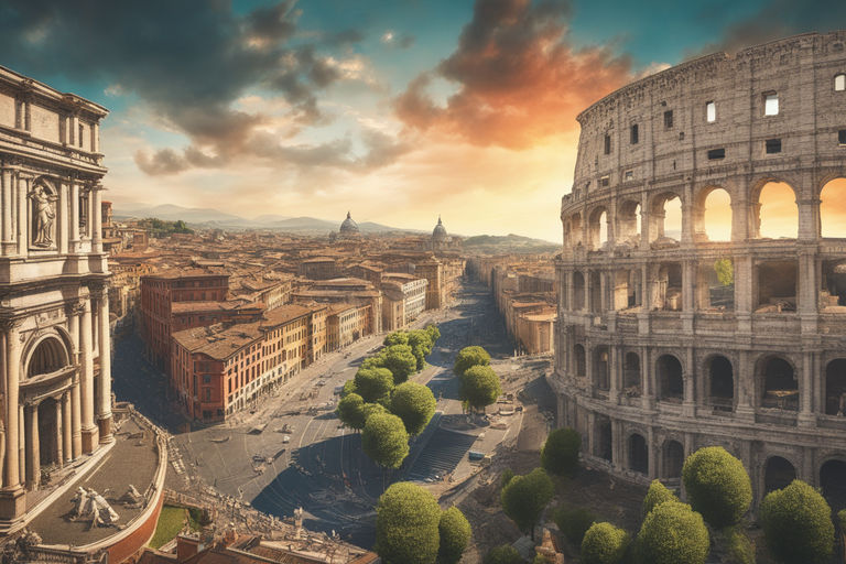 Colosseum. Rome, Italy. Graphic Sketch Stock Illustration - Illustration of  destination, coliseum: 167555790