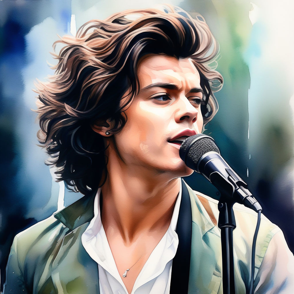 Harry Styles Portrait - Nate Dennis - Drawings & Illustration, People &  Figures, Celebrity, Musicians - ArtPal