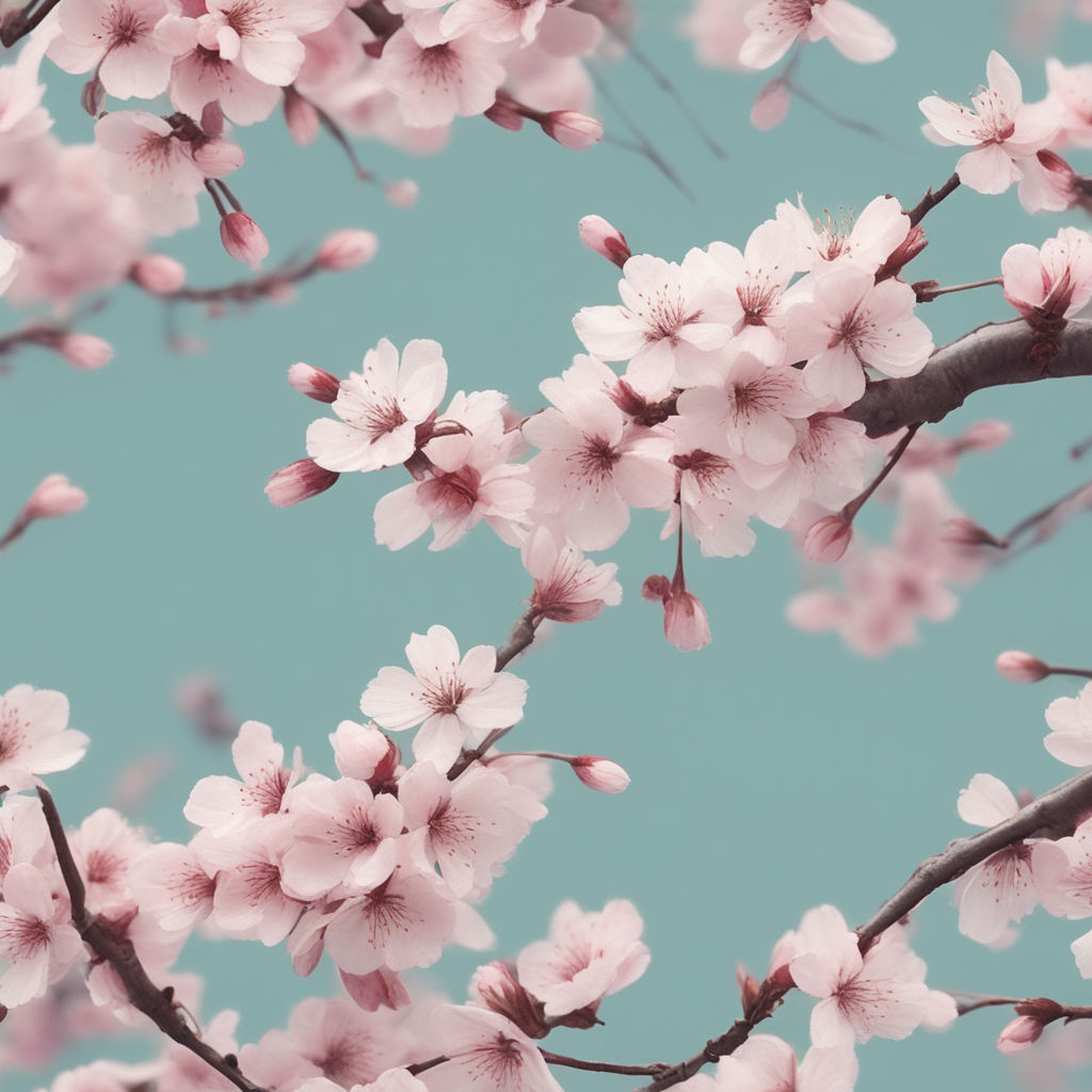 Pink Cherry Blossom Stage Background Backgrounds