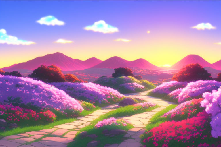 Florest and Garden, Background, Anime Background, Anime Scenery