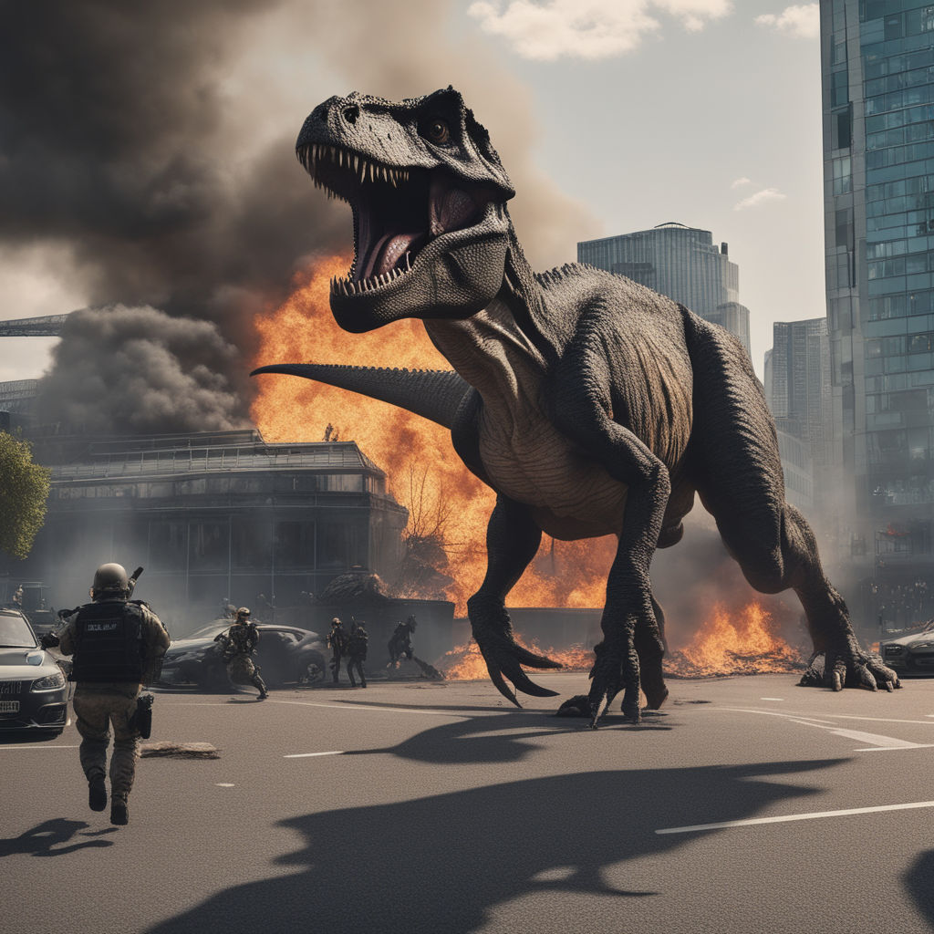 Jurassic Dinosaur: City Rampage [And, iOS] – T-rex / Humans