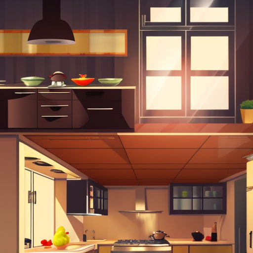 prompthunt interior background art bright window lit kitchen morning  steaming food on the stove wooden floors houseplants cottage decor anime  trending on pixiv fanbox painted by greg rutkowski makoto shinkai takashi  takeuchi