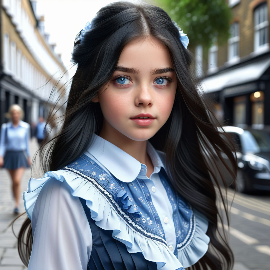 The girl with black hair and lagoon blue eyes was a true beauty of nature  who possessed the magical power of peace. Her eyes were deep and alluring  - Playground