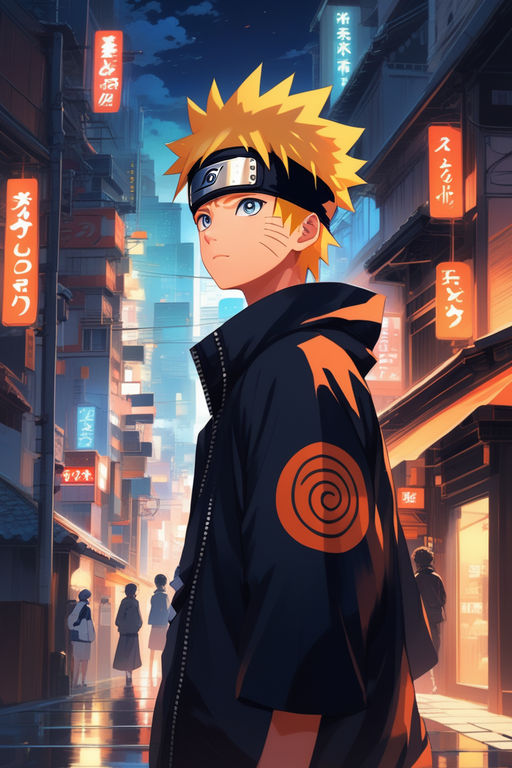 Naruto Uzumaki Wallpaper 4K, Chibi, AI art