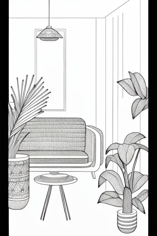 interior design studio coloring pages