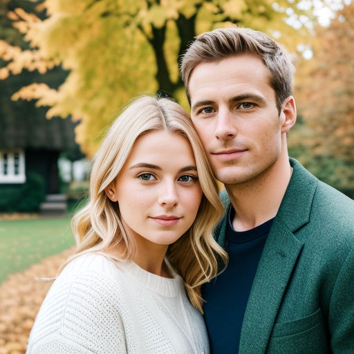 Portrait of happy loving couple posing by the old country house Stock Photo  - Alamy