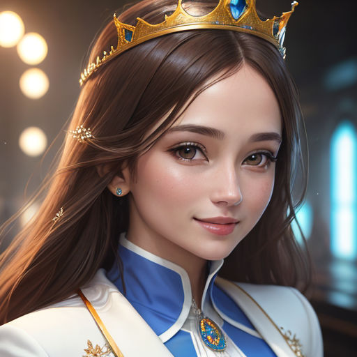 anime queen with crown