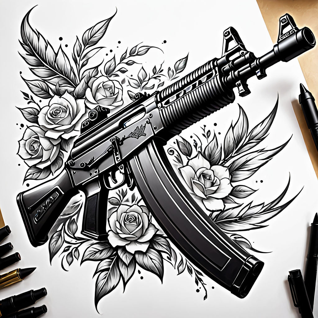 Details 184+ assault rifle tattoo best