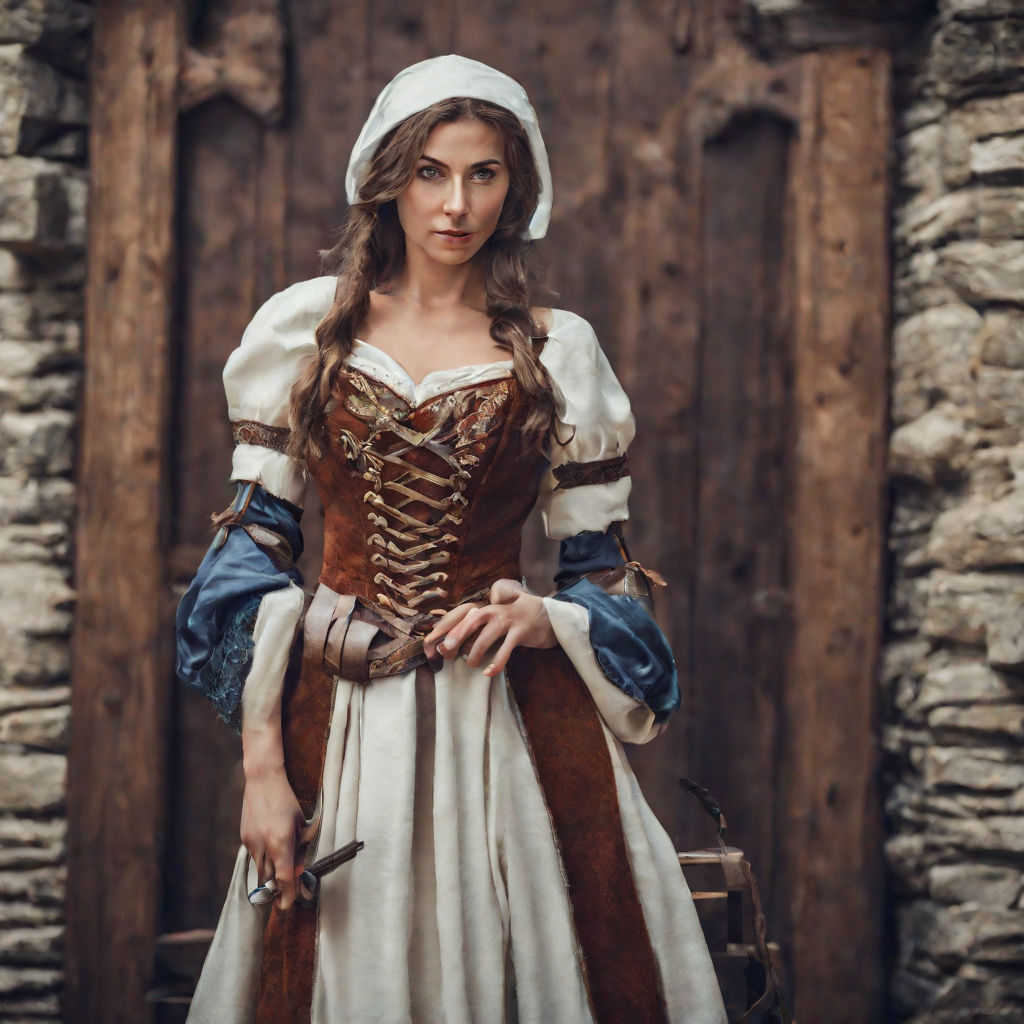 Mysterious Lady Under-bust Corset - renaissance clothing, medieval