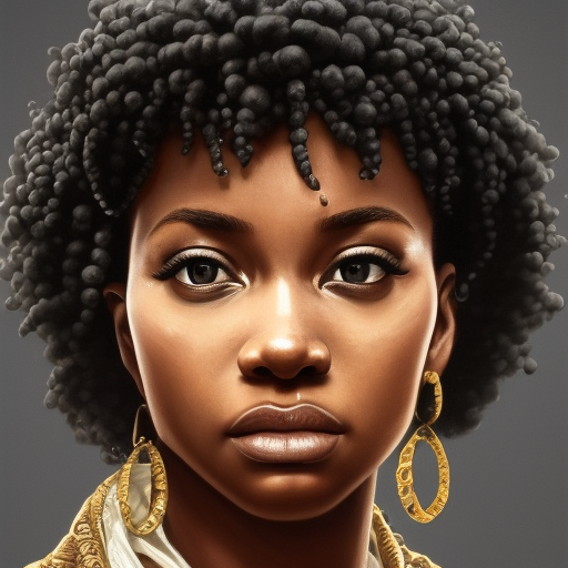 african american natural hair drawings