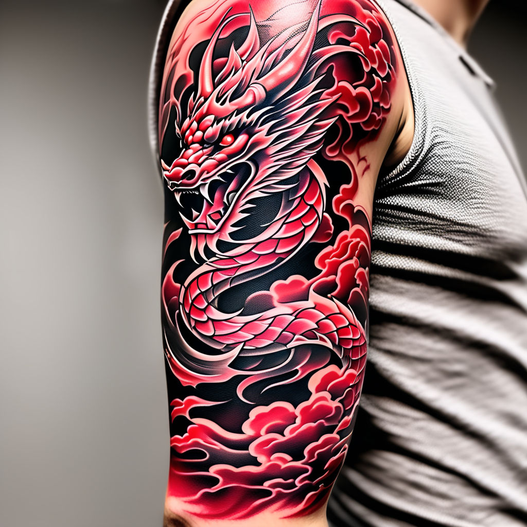 Nerd Tattoo - Black dragon. Red Eye Tribal tattoo done by Maurizio Poto  Decor #dragon #tribal #tribaltattoo #red #redeye #blacktattoo #italy  #italianartist #turin | Facebook