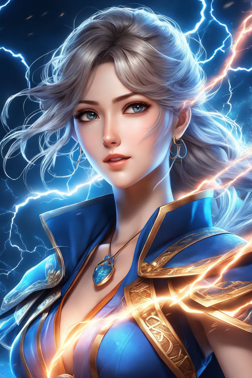 female lightning elemental