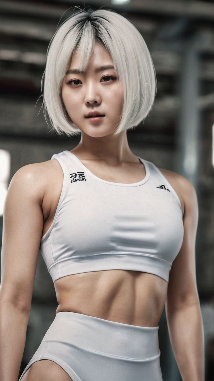 showing her abs on sports day - Playground