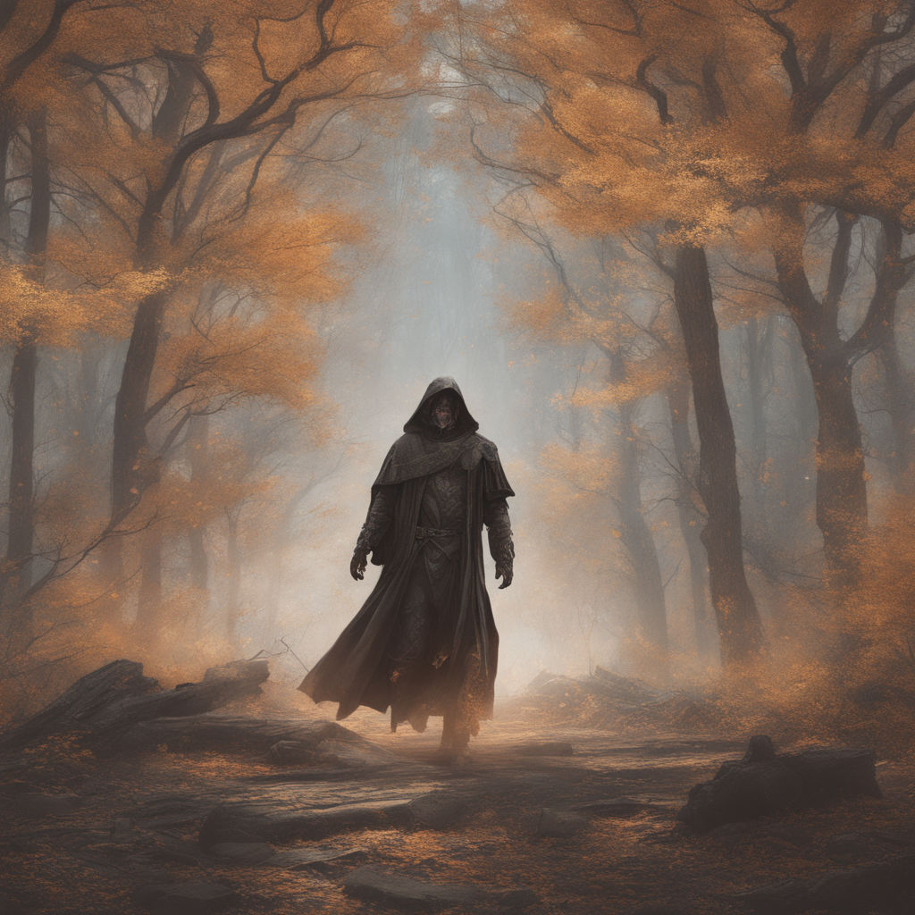 A mysterious wanderer with a cloak - Playground