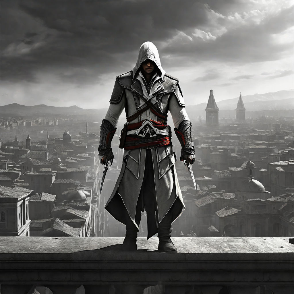 Assassin's creed 2 city white background