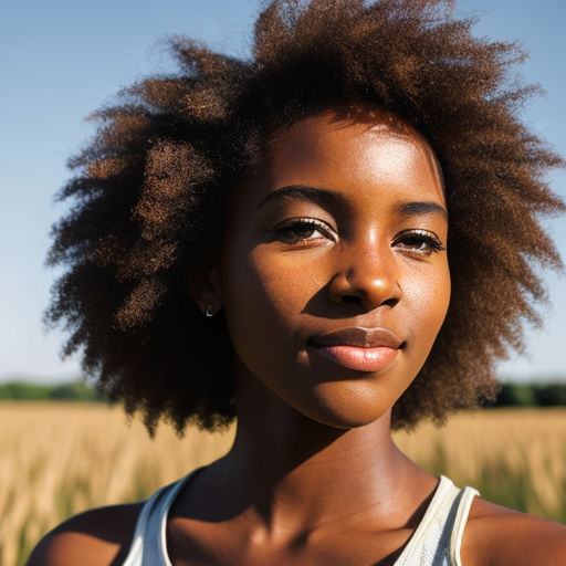 black girl with light eyes