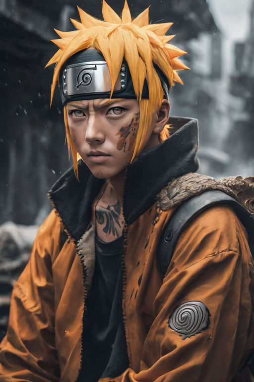 full body Art, Naruto anime, hyper detailed perfect