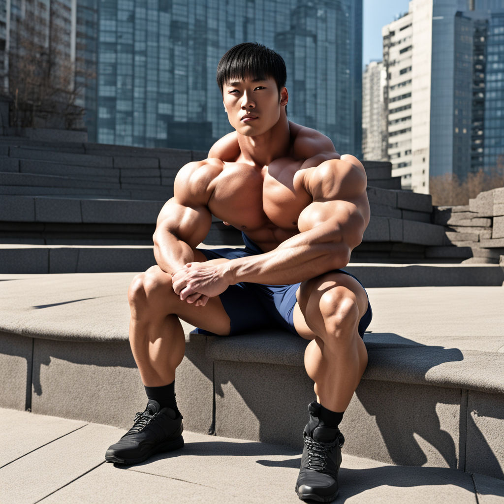 25-years-old bulky manly bulky-bodybuilder massive biceps - Playground