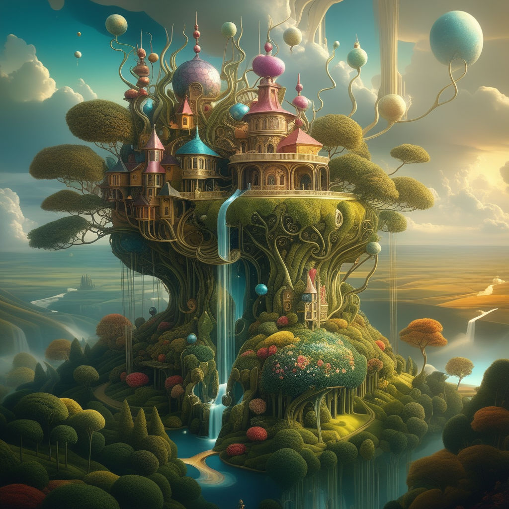 Dreamy whimsical magical wonderland - AI Generated Artwork