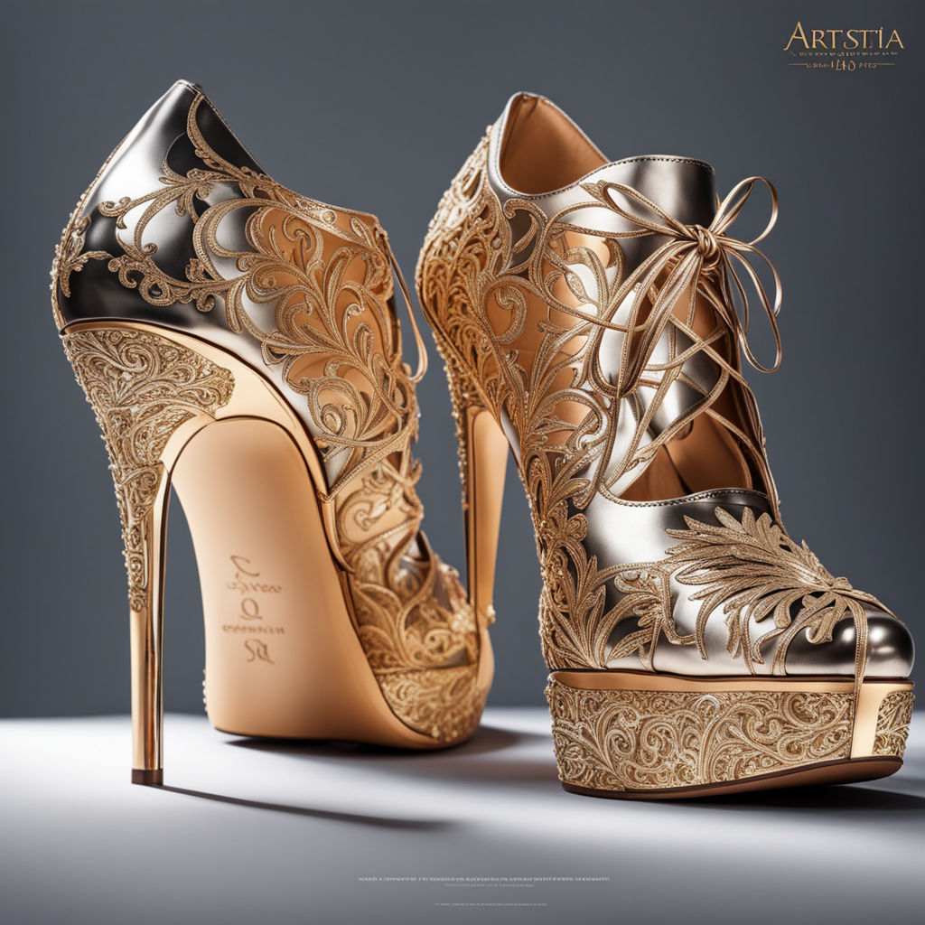 Premium Photo | Crystal glass slipper women's shoe with heel image created  with generative ai technologyxa