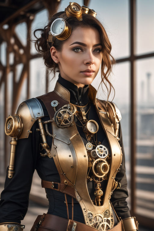 steampunk cyborg costume