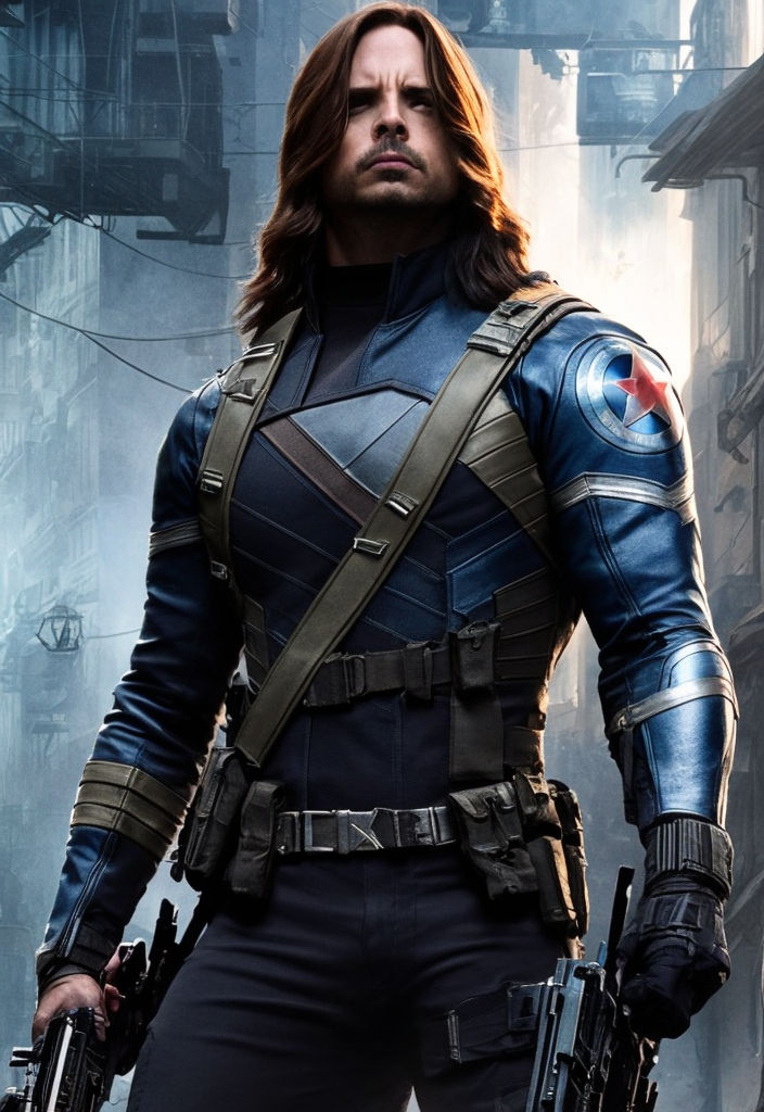 My Art Captain America Marvel Bucky Barnes Winter - Cartoon PNG Image |  Transparent PNG Free Download on SeekPNG