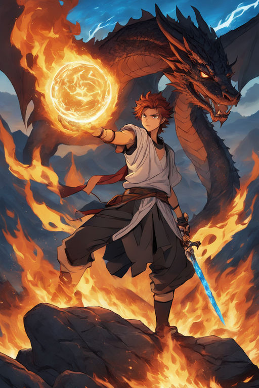 Anime - Fire Guardian | Poster