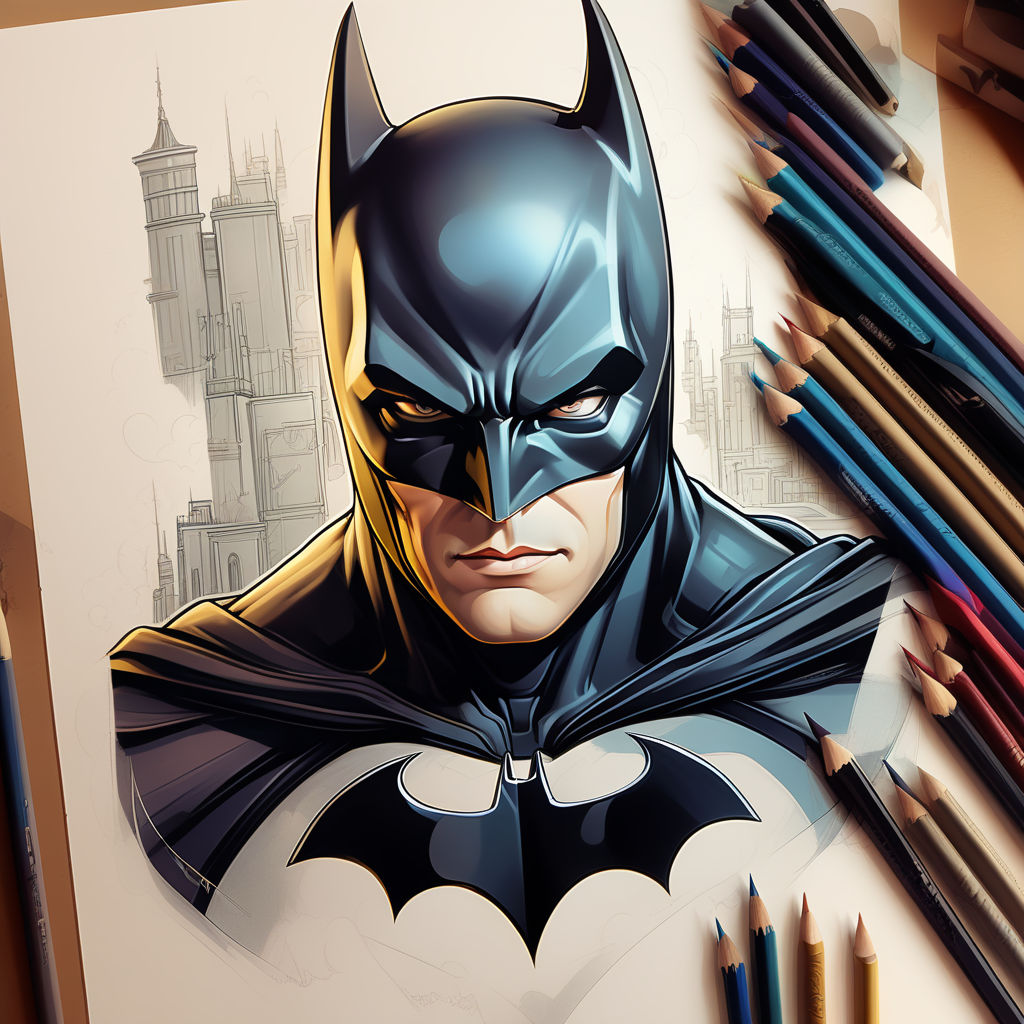 Buy Framed Batman Pencil Drawing A4 Online in India - Etsy