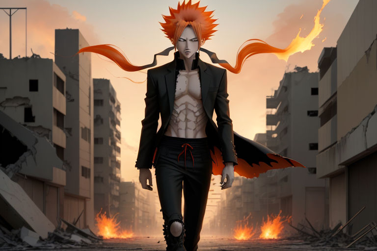 Ichigo Kurosaki Wallpaper 4K, Soul Reaper, Faceless, Bleach