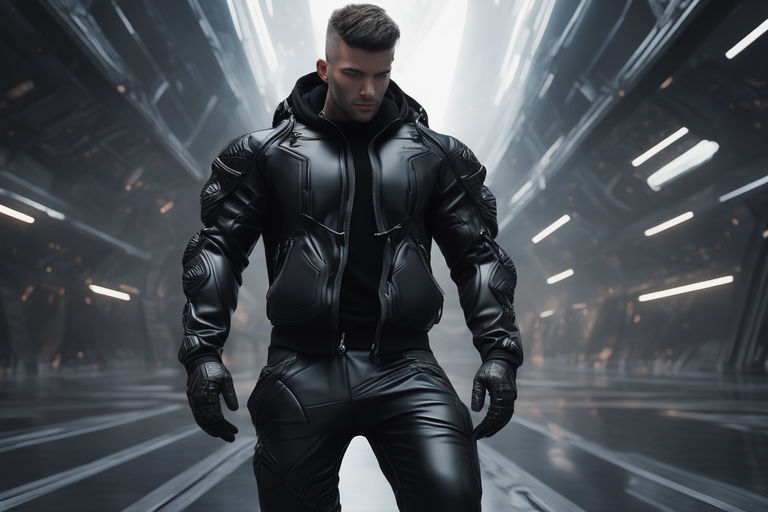 simple futuristic attire for male