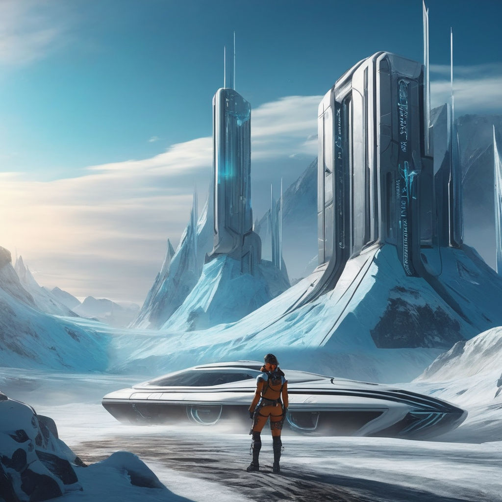 sci fi cities on ice planets