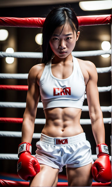 asian woman athlete in great shape - Playground