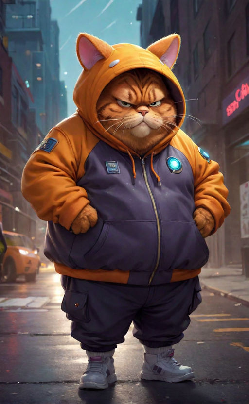 Very fat angry cat cute - Playground