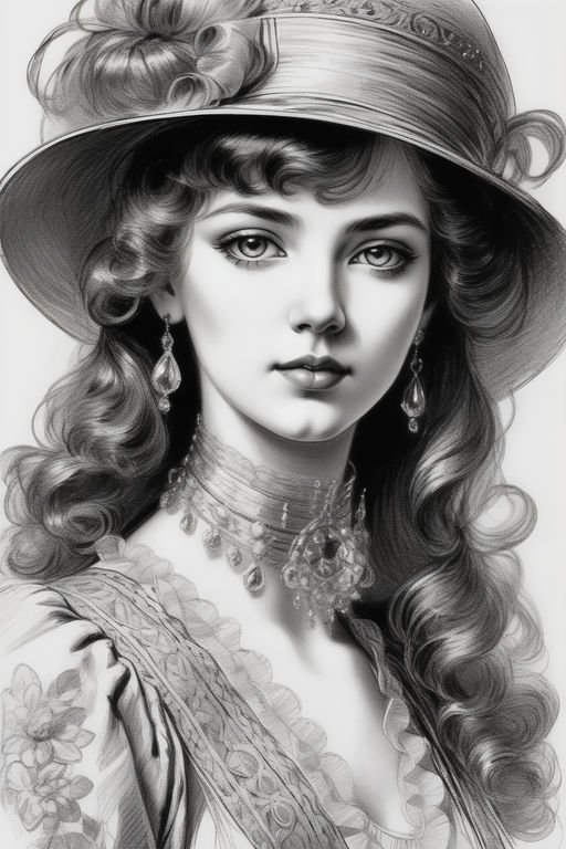 Beautiful woman eyes ink drawing Royalty Free Vector Image