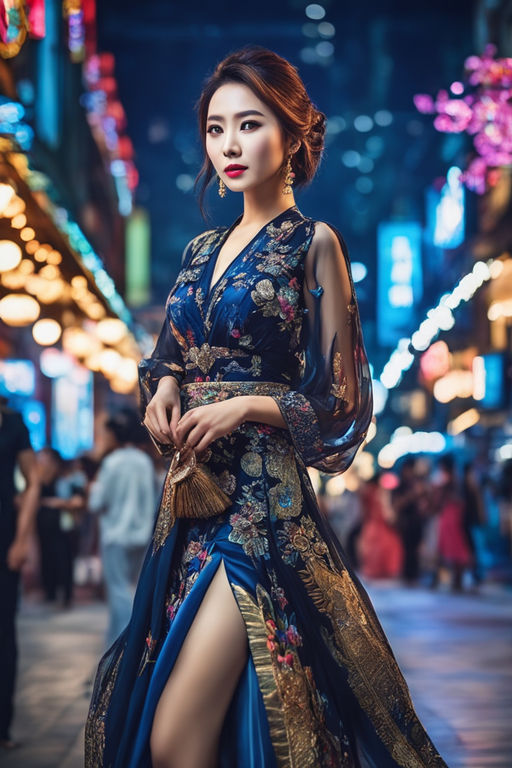 traditional chinese dress blue