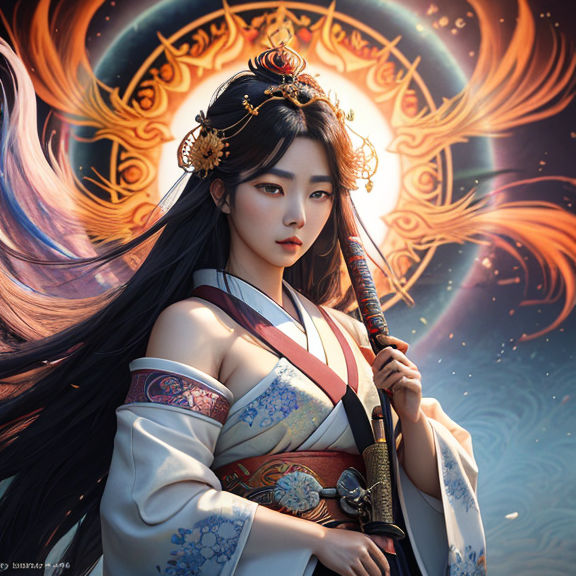 Amaterasu : japanese goddess of the sun