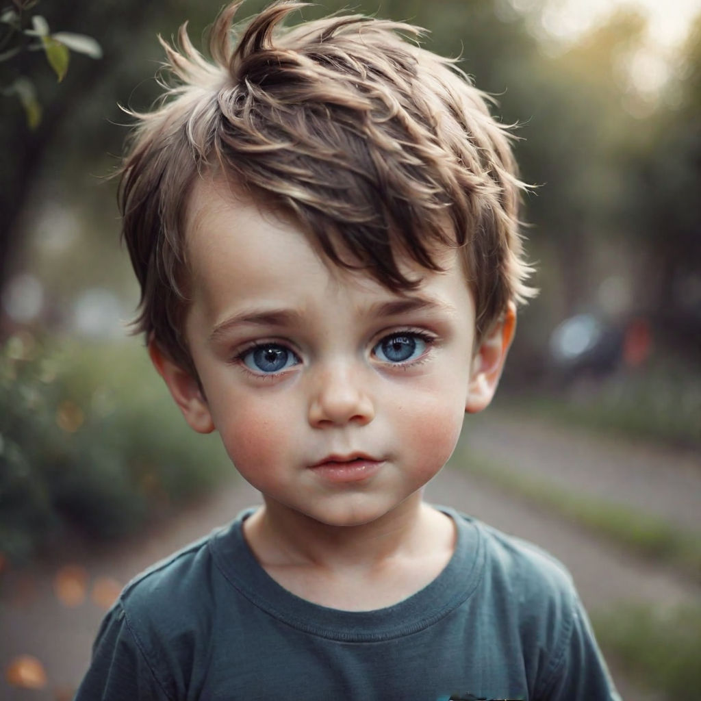 boy toddlers brown hair