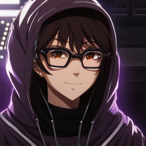 Anime Character with Glasses