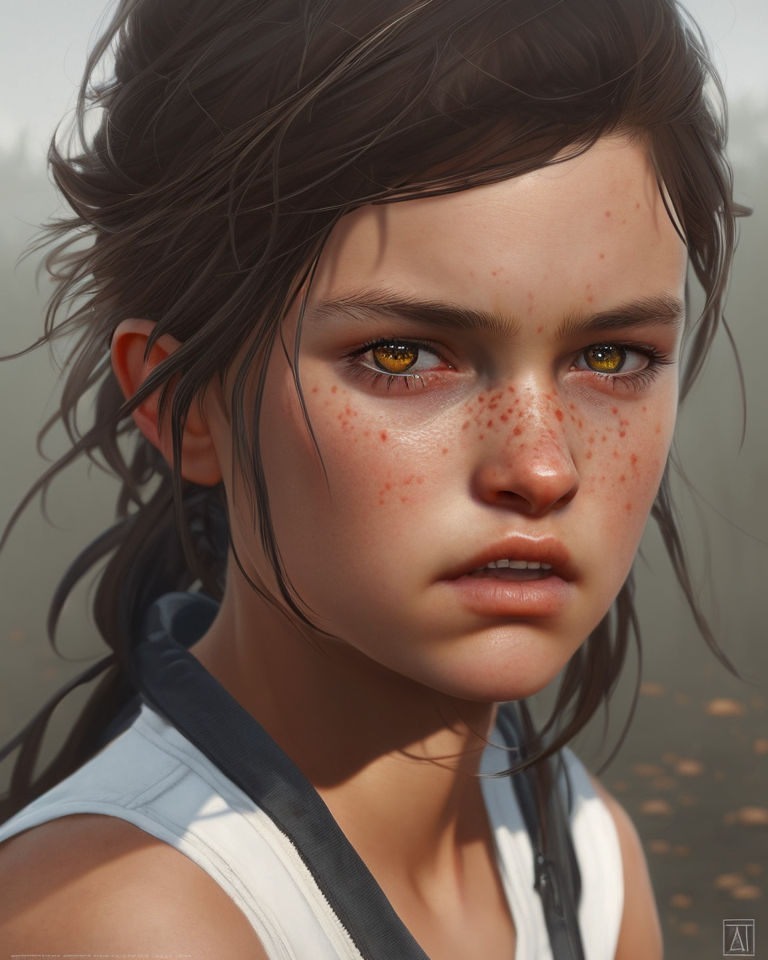 Ellie Williams, short hair, freckles, video game characters, The Last of Us,  video games, video game girls, video game art, interior, CGI, Naughty Dog